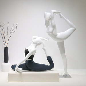 Maniquí <span class=keywords><strong>de</strong></span> Fibra <span class=keywords><strong>de</strong></span> Vidrio Femenino <span class=keywords><strong>de</strong></span> <span class=keywords><strong>Cuerpo</strong></span> <span class=keywords><strong>Completo</strong></span> Sentado con Cabeza para Exhibición <span class=keywords><strong>de</strong></span> Ropa Interior, Soporte <span class=keywords><strong>de</strong></span> Exhibición, Modelo para Yoga y Pilates - Product Image 4