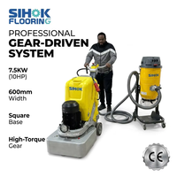 SIHOK Polisseuse de sols en marbre et béton robuste 600 mm 7,5 kW 10 CV avec aspiration de poussière CE Vente en gros