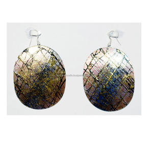 Pendientes colgantes americanos de nueva moda para mujer, regalo para mamá, pendientes de flores pintados a mano para mujer, estilo bohemio - Product Image 5