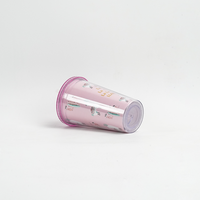 Gobelet à café horizontal 500 ml, design élégant, motif personnalisé, avec paille, anti-fuite, double paroi, en plastique, pour thé au lait, avec intérieur en papier
