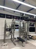 Grand cadre d'entraînement en acier inoxydable pur multifonctionnel Smith force libre tableau d'objet de traction Station de fitness complète