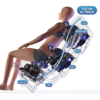 Sillón de Masaje Inteligente 4D Pro con Control por Voz AI, Riel SL, Detección Corporal, Calefacción, Bluetooth, Masaje de Cuerpo Completo y Piernas, Reclinable de Gravedad Cero