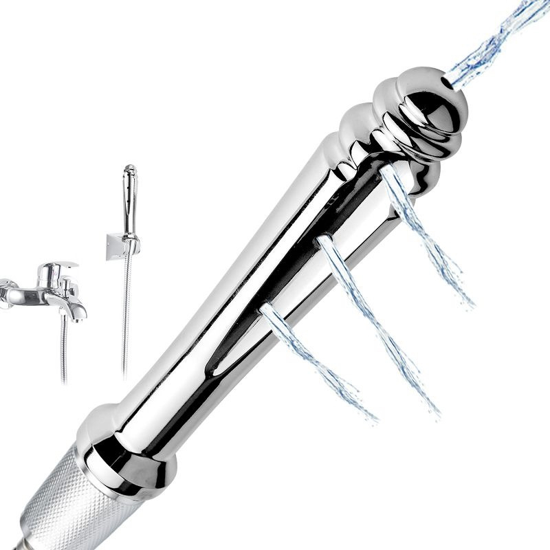 Pommeau De Douche De Nettoyage Anal / Vaginal - Métal - Neuf Avec Emballage - Générique