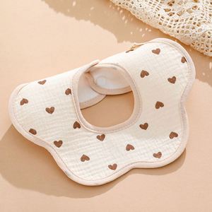 Baberos de Algodón Orgánico 100% de Doble Cara, Suaves al Tacto, con Estampado de Animales, Resistentes a Fugas para Bebés - Product Image 3