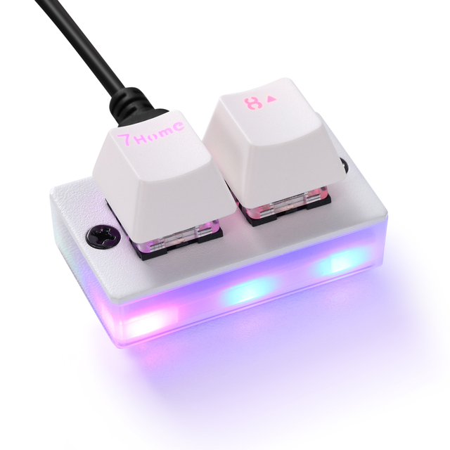 Motospeed K2 White OSU Hot Swap Gaming Keyboards 2 Keys Wired RGB Backlit Mechanical Keypad Programmable Red Brown Switches