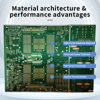 Fabricant de cartes de circuits imprimés pour serveurs à 14 couches |   Carte mère de centre de données Cloud Computing TG170 FR4 ENIG Fast Turn