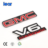 Autocollant de badge de voiture en acrylique transparent en gros, emblème de voiture avec adhésif double face, autocollant de carrosserie pour GMC