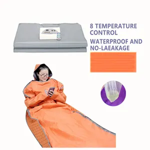 Coperta per Sauna a infrarossi lontani Sauna a infrarossi portatile per la disintossicazione sollievo dallo Stress allenamento recupero terapia domestica coperta per Sauna cerniera