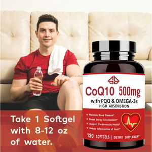 Cápsulas de Extracto de Girasol con Coenzima Q10 PQQ de Alta Absorción, Antifatiga, Antioxidante, Refuerzo Inmunológico, Salud Cardíaca, 120 Cápsulas Blandas para Adultos - Product Image 5