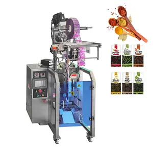 Multi-function 4 side seal sachet packing machine Sugar Salt Stick Pepper spices grinding and pouch packing machine automatic