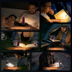 ไฟอ่านหนังสือ LED ขนาดเล็กแบบพกพา ชาร์จผ่าน USB ปรับความสว่างได้ ป้องกันสายตา ยืดหยุ่น พับได้ ใช้ในบ้าน ห้องนอน - Product Image 5