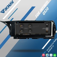 Autoradio GPS Android Viknav 128 Go pour Infiniti QX30 2015-2018 avec CarPlay sans fil, écran tactile 10,25 pouces, audio DSP, garantie 1 an