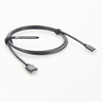 Kabel USB 3.1 Vision USB-C ke Micro-B dengan Pengunci Sekrup, Pelindung Kepang, dan Selubung PVC