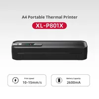 Printer Mini Tanpa Tinta Thermal A4 Portabel Dapat Terhubung ke Ponsel dan Komputer Tersedia dalam Stok