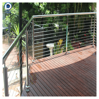 Système de garde-corps en câble sur mesure en acier inoxydable pour terrasse extérieure, balcon, escalier