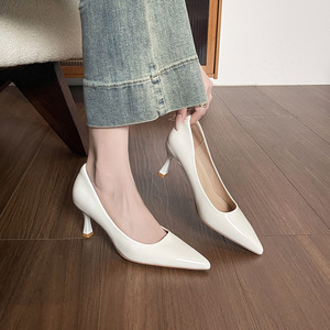 Zapatos de Plataforma Elegantes y Sencillos con Diseño de Punta Puntiaguda, Zapatos Sexys para Mujer con Tacón de 7 cm, Tendencia de Moda - Product Image 2