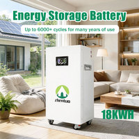 Sistem TV Ruang Tamu Baterai LiFePO4 5kWh 48V 100Ah Kabinet Kompak Hiburan Rumah Cadangan WiFi Monitor 6000 Siklus