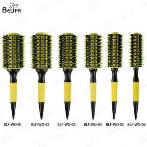 Salon de coiffure en céramique curling brosse à cheveux démêlant haute résistance à <span class=keywords><strong>la</strong></span> température rouleau peigne - Product Image 6