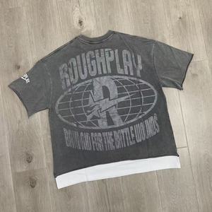 RoughPlay <strong>RockStar</strong> T-Shirt with Diamond Direct Spray Breathable Rhinestone Fashion Brand Short Sleeved Shirt - Product Image 2