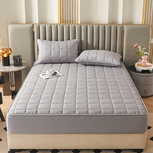 Protège-matelas imperméable matelassé à grille carrée de luxe avec couche respirante en TPU, <span class=keywords><strong>drap</strong></span>-<span class=keywords><strong>housse</strong></span> lavable, <span class=keywords><strong>housse</strong></span> de matelas - Product Image 2