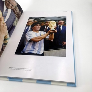 Impression personnalisée de livres grand format A3 A2 sur le thème des légendes du football, album commémoratif Maradona, impression de livres reliés - Product Image 4