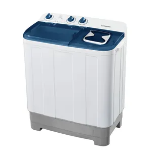 12KG düşük gürültü çift küvet yarı otomatik ikiz küvet kompakt otomatik çamaşır makinesi