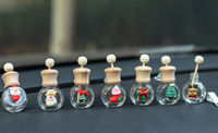 Parfum de voiture vide mignon voiture désodorisant bouteille parfum pince évent sortie aromathérapie huiles essentielles diffuseur