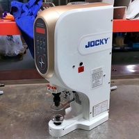 Máquina Electrónica para Colocar Botones a Presión JOCKY JK818T, Máquina Servo para Broches a Presión con Protección de Seguridad Infrarroja para Prendas