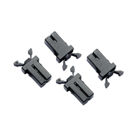 Loquet encastré bec de canard pour plateau de clavier de mobilier de bureau, clip de fixation, amortisseur silencieux, goupille de porte en plastique, accessoire de quincaillerie pour chaise de bureau