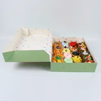 Boîtes à donuts personnalisées pour gâteaux, mochi donuts et churros, designs uniques