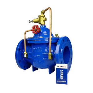 Vanne de réduction de pression pilotée Ji Rong F200X, type à bride, joint souple, simple action, pour systèmes de protection incendie - Product Image 1