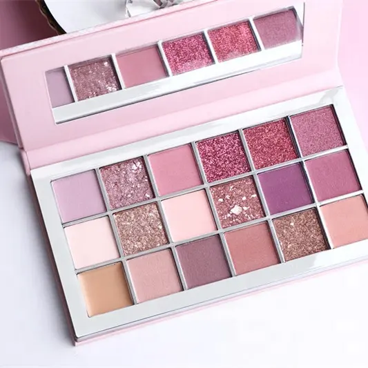 Tùy Chỉnh Tên Riêng 18 Colors Nude Sắc Tố Cao Eyeshadow Palette Lâu Dài Nhãn Hiệu Riêng Eyeshadow Palette