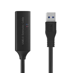 RSHTECH 고속 블랙 USB 3.0 연장 케이블 USB 케이블 연장 암 연장 코드 데이터 케이블 5M 10M