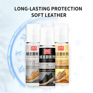 Suministro de fábrica Limpieza en aerosol para el cuidado del calzado en color natural Nubuck Suede Leather Liquid Shoe Polish Quitamanchas - Product Image 4