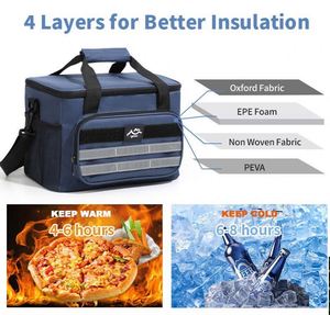 Sac isotherme pliable pour pique-nique, poisson, fruits de mer, bière, avec logo personnalisé, grand format, imperméable, en aluminium écologique - Product Image 3