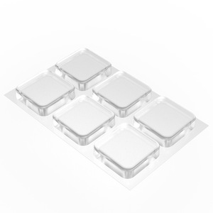 Pegatinas anticolisión para puertas, almohadillas suaves transparentes de Pu, cuadradas, montadas en la pared, lavables, reutilizables, protección para muebles - Product Image 5