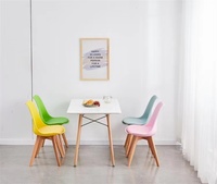 Chaise empilable moderne en polypropylène coloré pour jardin extérieur, chaise de restaurant, chaise de café, chaise de salle à manger, chaise en plastique nordique