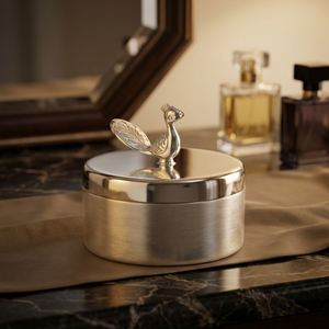 กล่องใส่ของเด็กทรงกลมชุบเงิน โค้ดซิลเวอร์ ทำจากทองเหลือง - Product Image 2