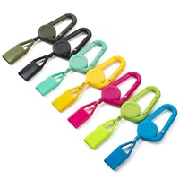 Vente en gros usine : Porte-briquet rétractable avec clip pour badge, logo personnalisé, modèle Premium Simplicity Leash Lighter