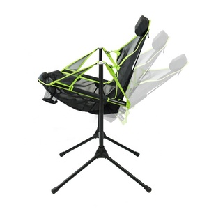 Silla <span class=keywords><strong>Plegable</strong></span> Tipo Columpio con Respaldo de Aluminio, Reclinable, para Exteriores, Senderismo, <span class=keywords><strong>Hamaca</strong></span>, Camping - Product Image 2