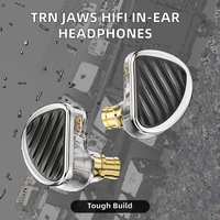 Technologie de pilote TRN JAWS 3DD+4BA+1PD, casque de surveillance HIFI, musique en cours d'exécution, écouteurs filaires intra-auriculaires personnalisés, APT-X ENC IPX4