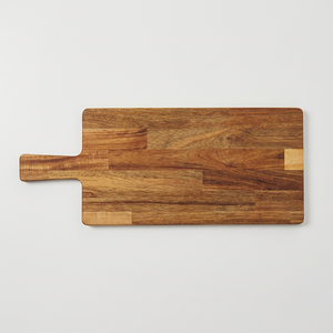 Planche à découper en bois, bloc à découper rectangulaire, planche de préparation alimentaire avec poignée, antidérapante, écologique, passe au lave-vaisselle, pour la cuisine - Product Image 1