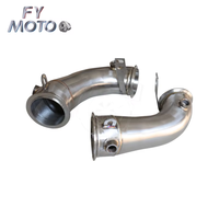 Tuyau de descente M PERFORMANCE en acier inoxydable pour moteur BMW M5 F90 M8 F91/F92/F93 2017-2021 S63 SS304