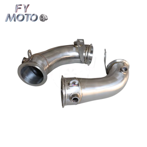 Tubo de bajada M PERFORMANCE de acero inoxidable compatible con motor <span class=keywords><strong>BMW</strong></span> M5 F90 <span class=keywords><strong>M8</strong></span> F91/F92/F93 2017-2021 S63 SS304 - Product Image 4