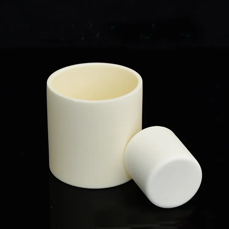 Cylindrical Alumina ceramic Crucible , al2o3 crucible, refractory crucible