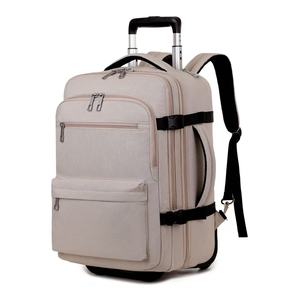 Custom Laptop <b>Backpack</b> Waterproof 4 <b>Wheeled</b> Trolley <b>Backpack</b> Wheels School Laptop Travel Bag 19 Inches <b>Backpack</b> Trolley Trav - Product Image 1