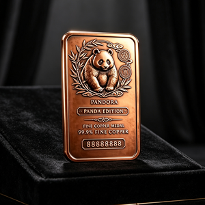 Lingote de cobre de 1 kg, edición Panda, para recuerdo o souvenir - Product Image 2