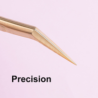 Personalizzato Logo di Occhio Pinzette di Estensione Ciglia Strumenti di Private Label Mega Russo Volume Ciglia Pinzette di Estensione Laah Applicatore Set