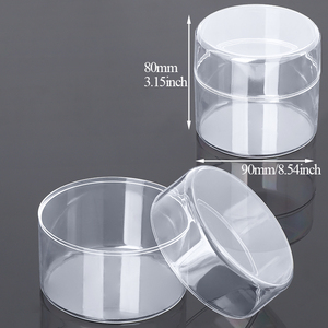 Boîte ronde transparente en PS personnalisée SUNSHING avec couvercle, petite boîte cadeau en plastique pour bonbons, boîte à dragées pour mariage, dessert ou collation de fête - Product Image 5