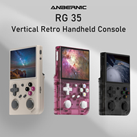 Consoles de jeux portables ANBERNIC RG35, écran IPS 3,5 pouces, appareil de jeux vidéo 64 bits, stockage 32 Go, compatible PS1 PSP N64